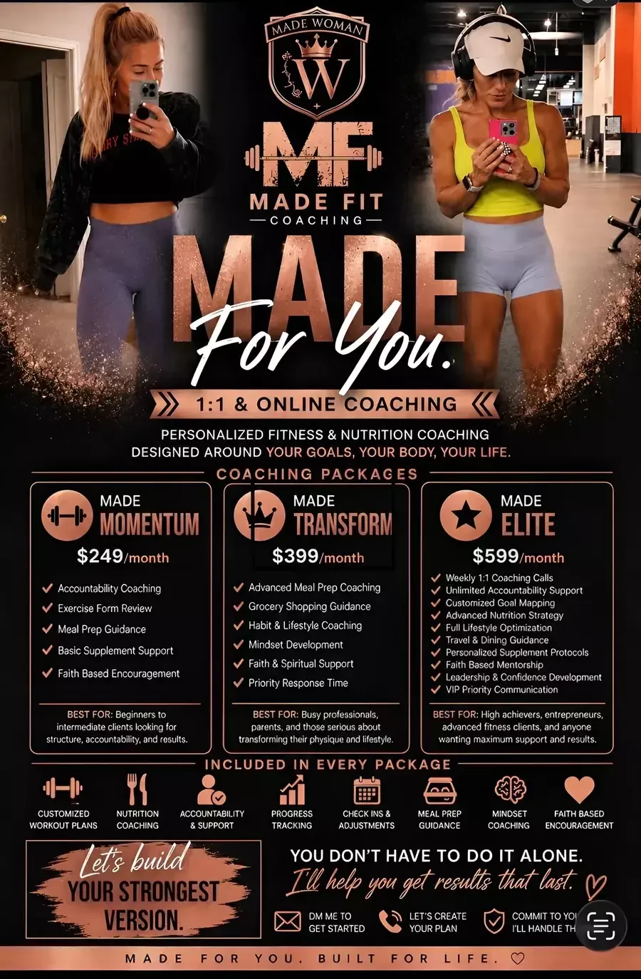 Made Fit Coaching Packages Overview